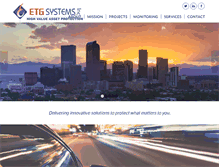 Tablet Screenshot of etgsystems.com